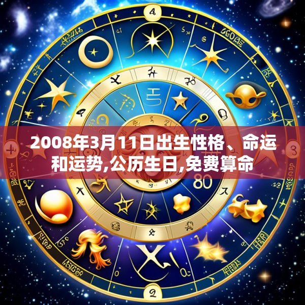 2008年3月11日出生性格、命运和运势,公历生日,免费算命