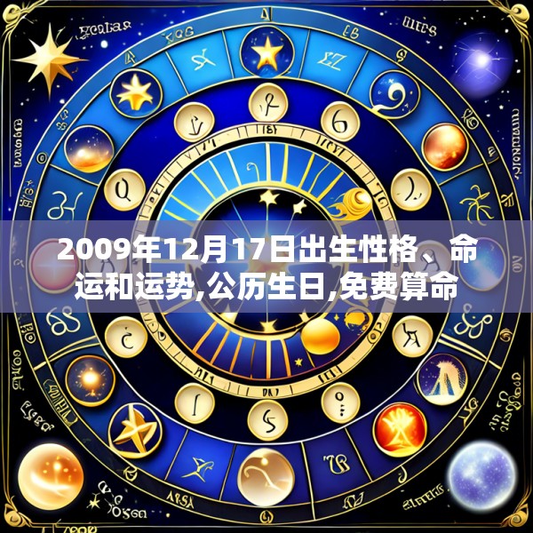 2009年12月17日出生性格、命运和运势,公历生日,免费算命