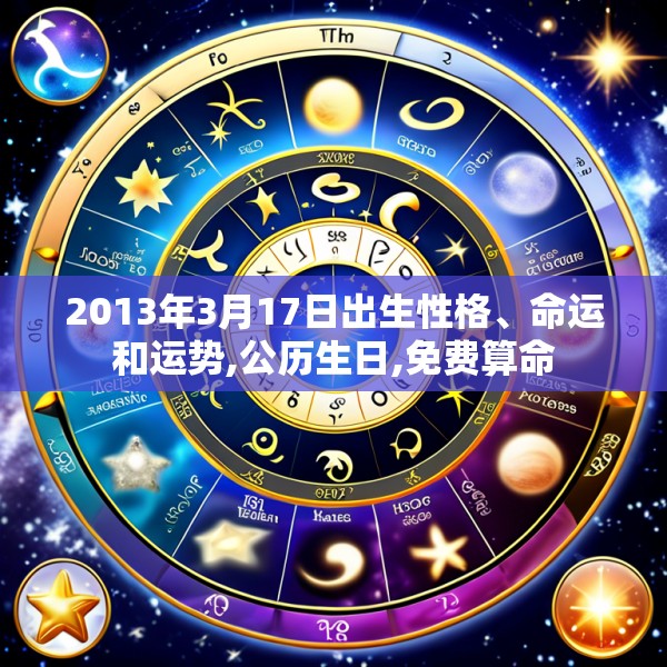 2013年3月17日出生性格、命运和运势,公历生日,免费算命