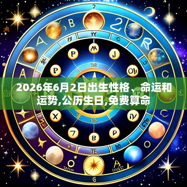 2026年6月2日出生性格、命运和运势,公历生日,免费算命