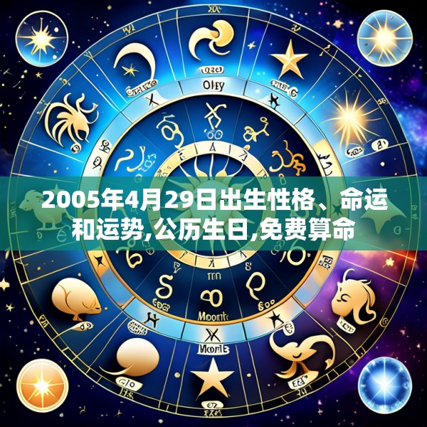 2005年4月29日出生性格、命运和运势,公历生日,免费算命