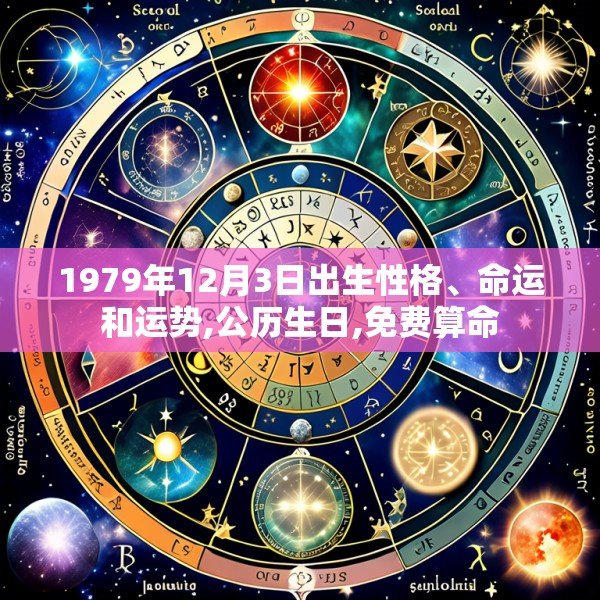 1979年12月3日出生性格、命运和运势,公历生日,免费算命