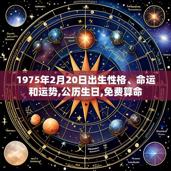 1975年2月20日出生性格、命运和运势,公历生日,免费算命