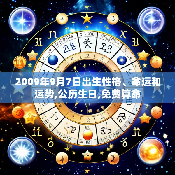 2009年9月7日出生性格、命运和运势,公历生日,免费算命