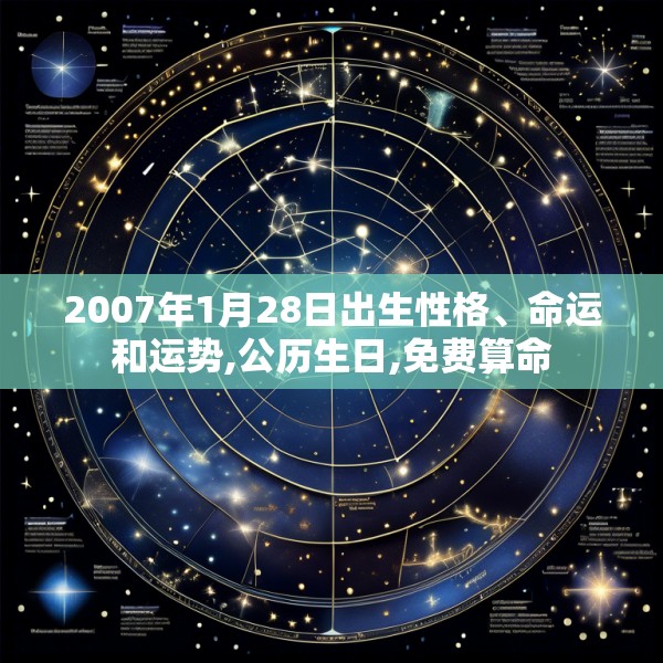 2007年1月28日出生性格、命运和运势,公历生日,免费算命