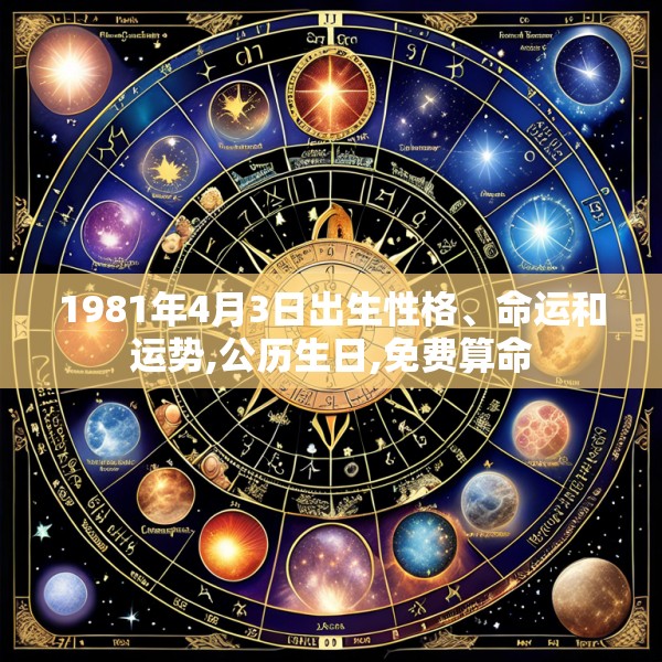 1981年4月3日出生性格、命运和运势,公历生日,免费算命