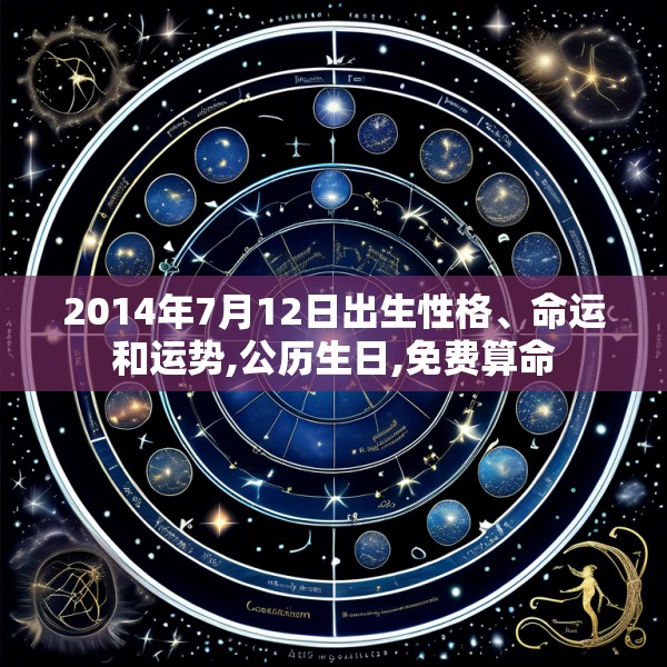 2014年7月12日出生性格、命运和运势,公历生日,免费算命