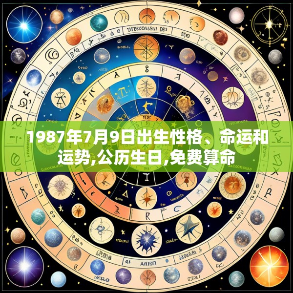 1987年7月9日出生性格、命运和运势,公历生日,免费算命
