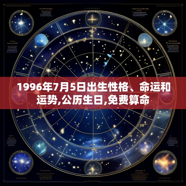 1996年7月5日出生性格、命运和运势,公历生日,免费算命