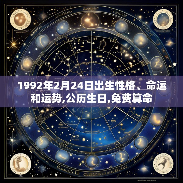 1992年2月24日出生性格、命运和运势,公历生日,免费算命