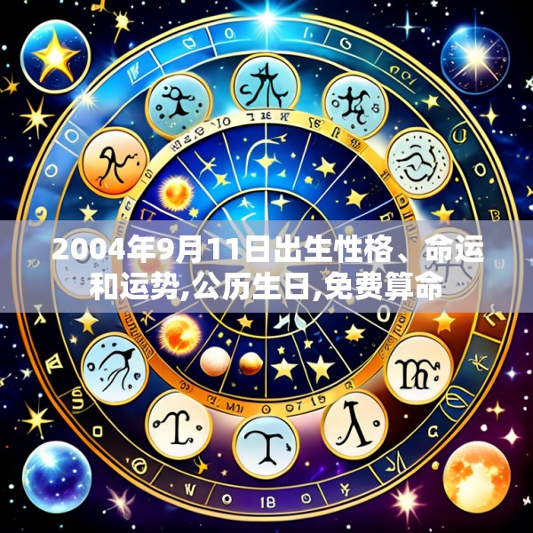 2004年9月11日出生性格、命运和运势,公历生日,免费算命