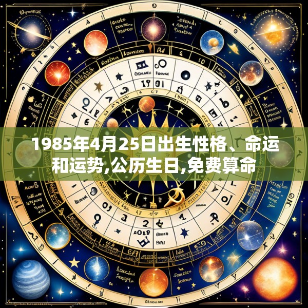 1985年4月25日出生性格、命运和运势,公历生日,免费算命