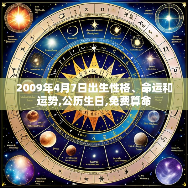2009年4月7日出生性格、命运和运势,公历生日,免费算命