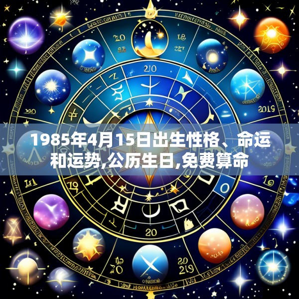 1985年4月15日出生性格、命运和运势,公历生日,免费算命