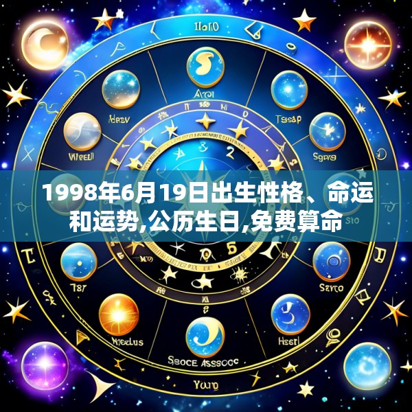 1998年6月19日出生性格、命运和运势,公历生日,免费算命