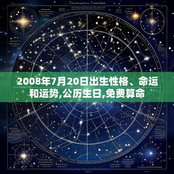 2008年7月20日出生性格、命运和运势,公历生日,免费算命