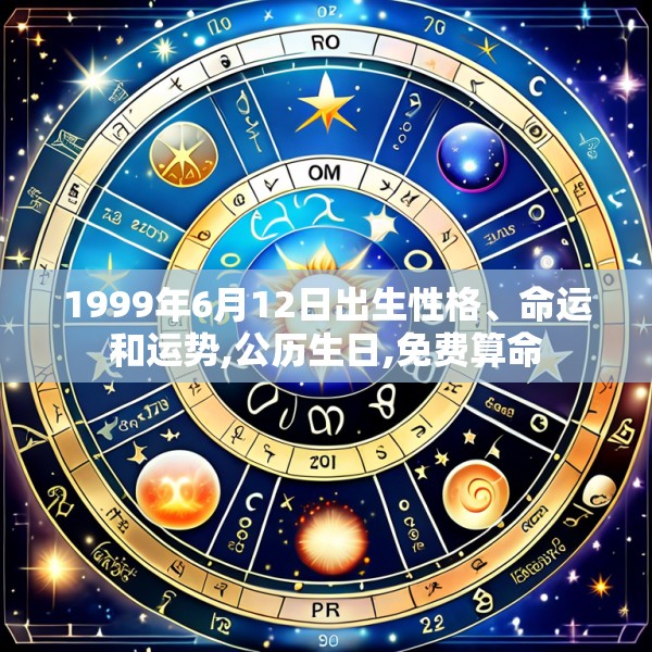 1999年6月12日出生性格、命运和运势,公历生日,免费算命