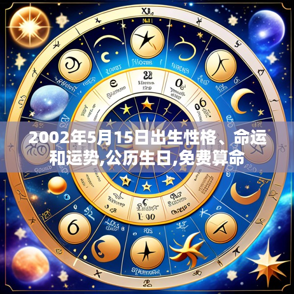 2002年5月15日出生性格、命运和运势,公历生日,免费算命