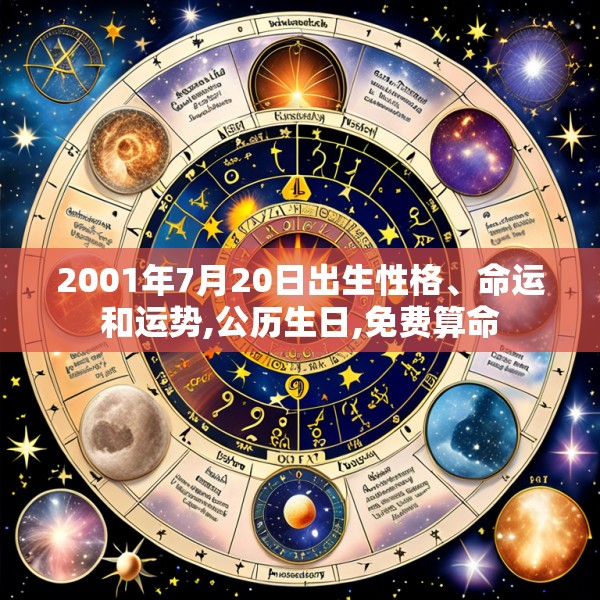 2001年7月20日出生性格、命运和运势,公历生日,免费算命