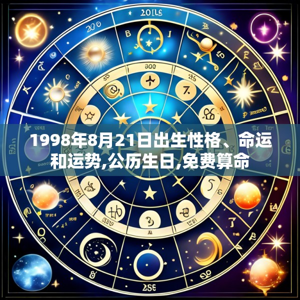1998年8月21日出生性格、命运和运势,公历生日,免费算命