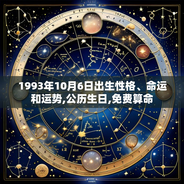 1993年10月6日出生性格、命运和运势,公历生日,免费算命