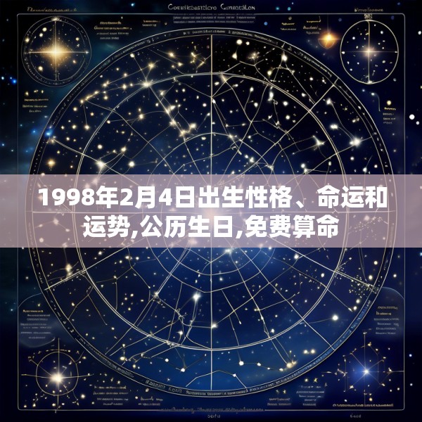 1998年2月4日出生性格、命运和运势,公历生日,免费算命