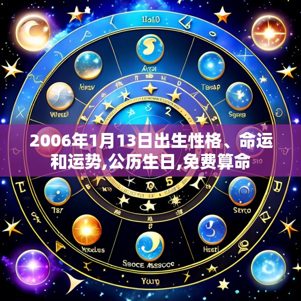 2006年1月13日出生性格、命运和运势,公历生日,免费算命