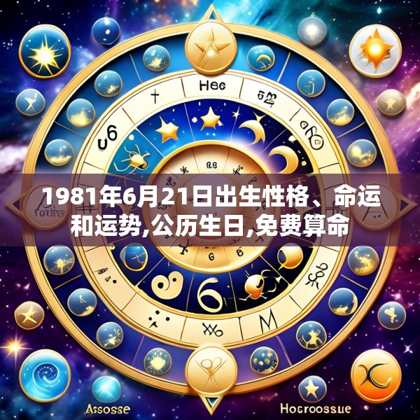 1981年6月21日出生性格、命运和运势,公历生日,免费算命