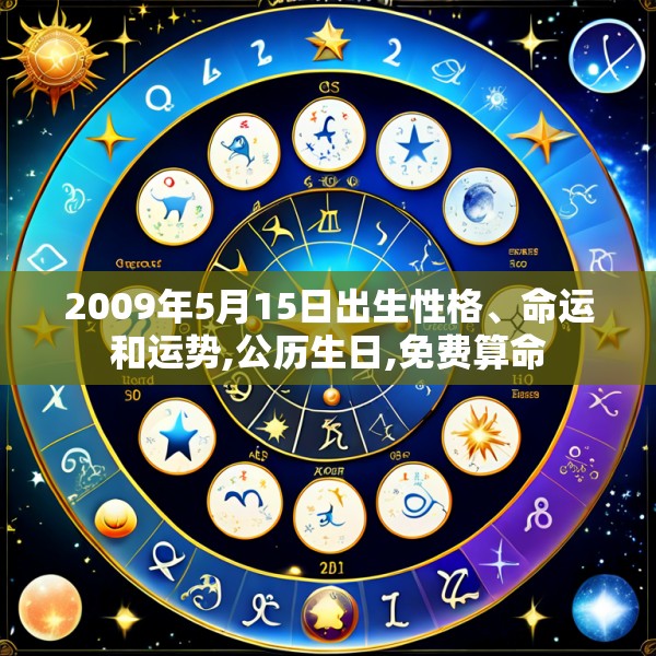 2009年5月15日出生性格、命运和运势,公历生日,免费算命