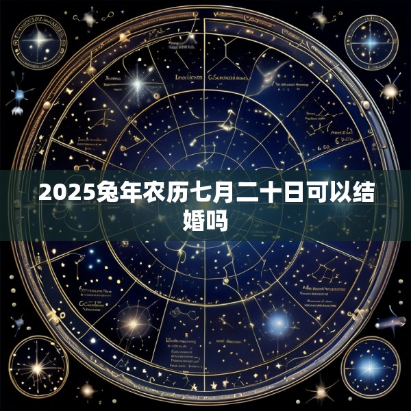 2025兔年农历七月二十日可以结婚吗