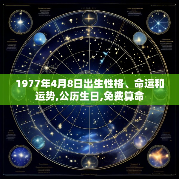 1977年4月8日出生性格、命运和运势,公历生日,免费算命