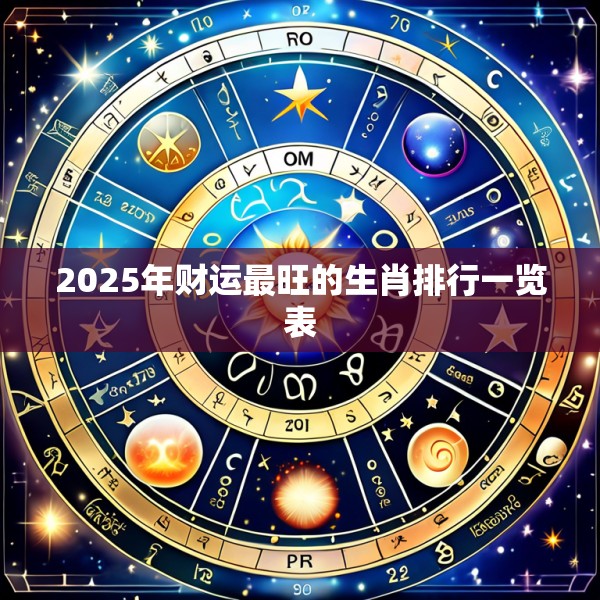2025年财运最旺的生肖排行一览表