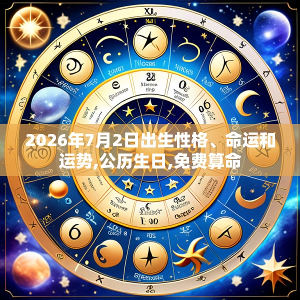 2026年7月2日出生性格、命运和运势,公历生日,免费算命