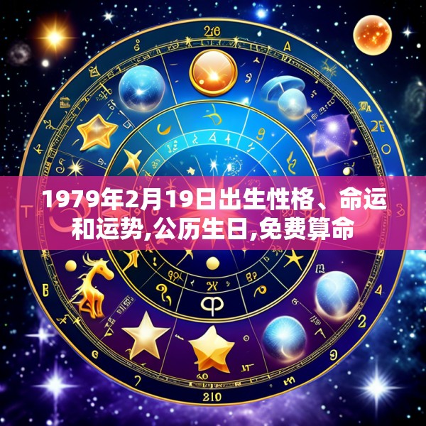 1979年2月19日出生性格、命运和运势,公历生日,免费算命