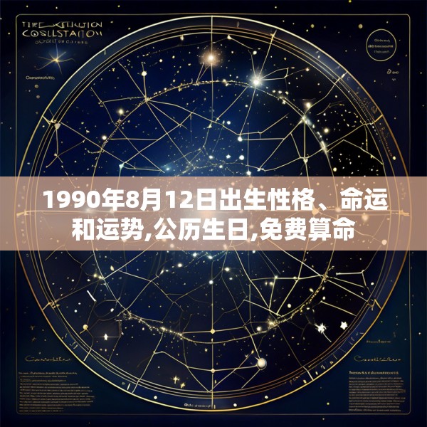 1990年8月12日出生性格、命运和运势,公历生日,免费算命