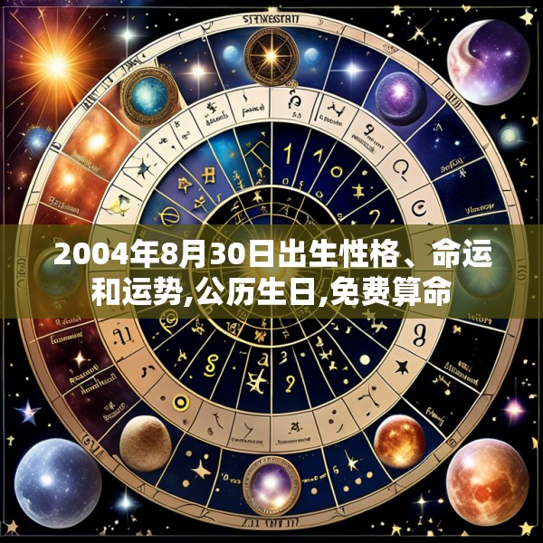 2004年8月30日出生性格、命运和运势,公历生日,免费算命