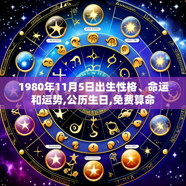 1980年11月5日出生性格、命运和运势,公历生日,免费算命