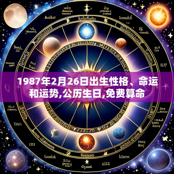 1987年2月26日出生性格、命运和运势,公历生日,免费算命