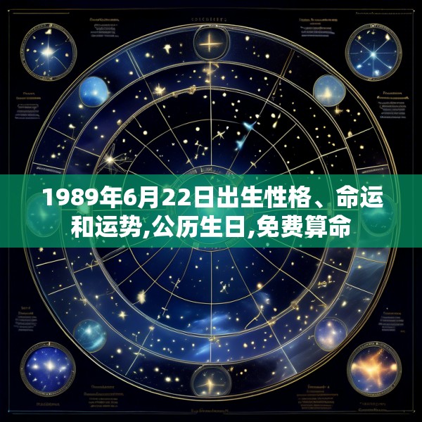 1989年6月22日出生性格、命运和运势,公历生日,免费算命