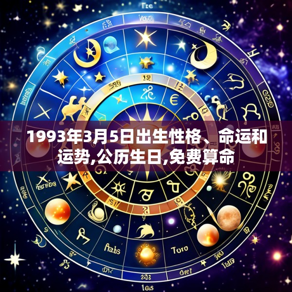 1993年3月5日出生性格、命运和运势,公历生日,免费算命