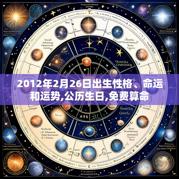 2012年2月26日出生性格、命运和运势,公历生日,免费算命
