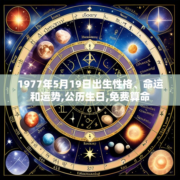 1977年5月19日出生性格、命运和运势,公历生日,免费算命