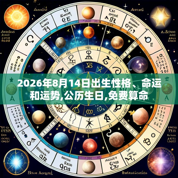 2026年8月14日出生性格、命运和运势,公历生日,免费算命