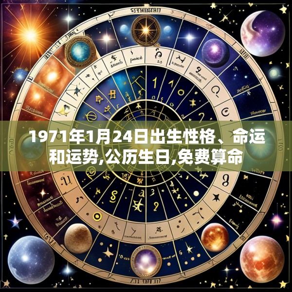 1971年1月24日出生性格、命运和运势,公历生日,免费算命