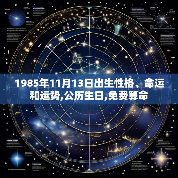 1985年11月13日出生性格、命运和运势,公历生日,免费算命