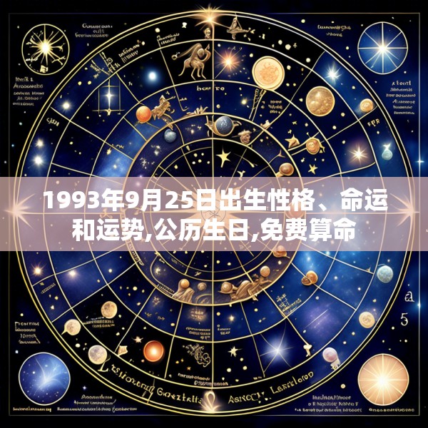 1993年9月25日出生性格、命运和运势,公历生日,免费算命