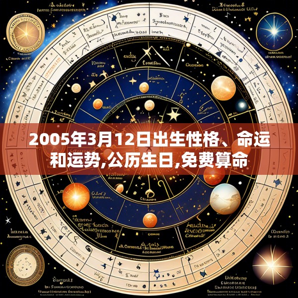 2005年3月12日出生性格、命运和运势,公历生日,免费算命