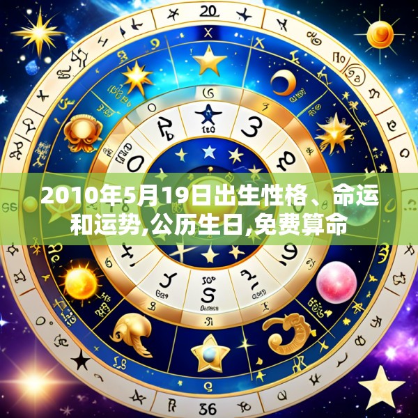 2010年5月19日出生性格、命运和运势,公历生日,免费算命