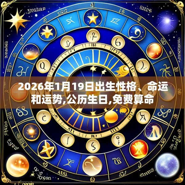2026年1月19日出生性格、命运和运势,公历生日,免费算命