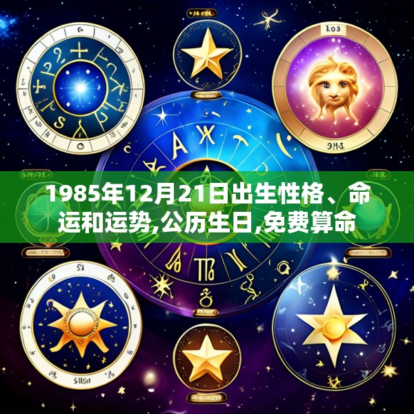 1985年12月21日出生性格、命运和运势,公历生日,免费算命